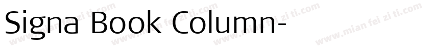 Signa Book Column字体转换